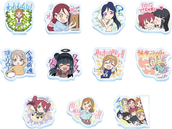 セガコラボカフェ ラブライブ！サンシャイン!! アクリルバッジVol.1 (全11種：ランダム) 500円(税込) ※絵柄はお選びいただけません。 ※本イベント限定価格となります。※1回のお会計で、 おひとり様につき15点までご購入いただけます。