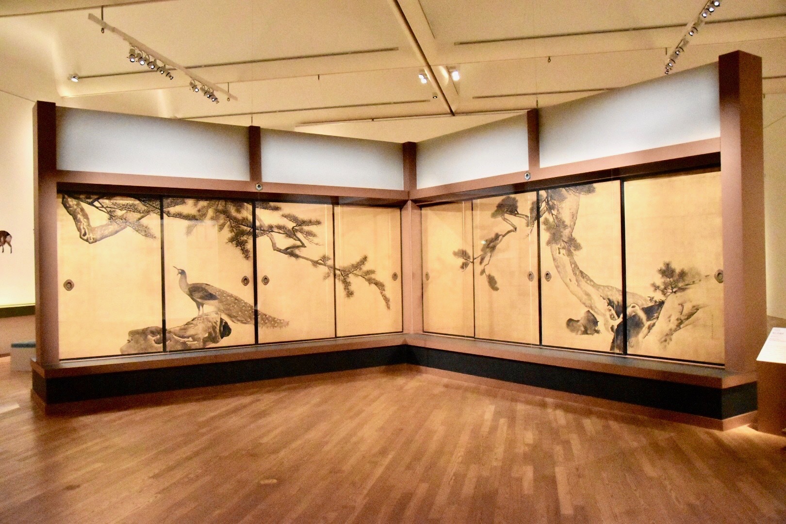  円山応挙　重要文化財《松に孔雀図》　寛政7年（1795） 兵庫・大乗寺蔵　東京展：通期展示