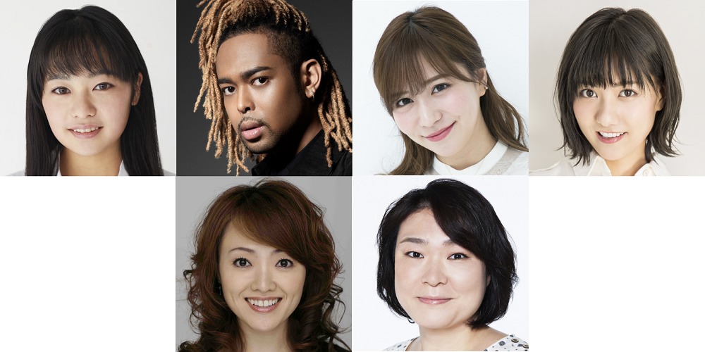 上段左より）吉柳咲良、 EXILE NESMITH、 河西智美、 宮澤佐江　下段左より）入絵加奈子、 久保田磨希　