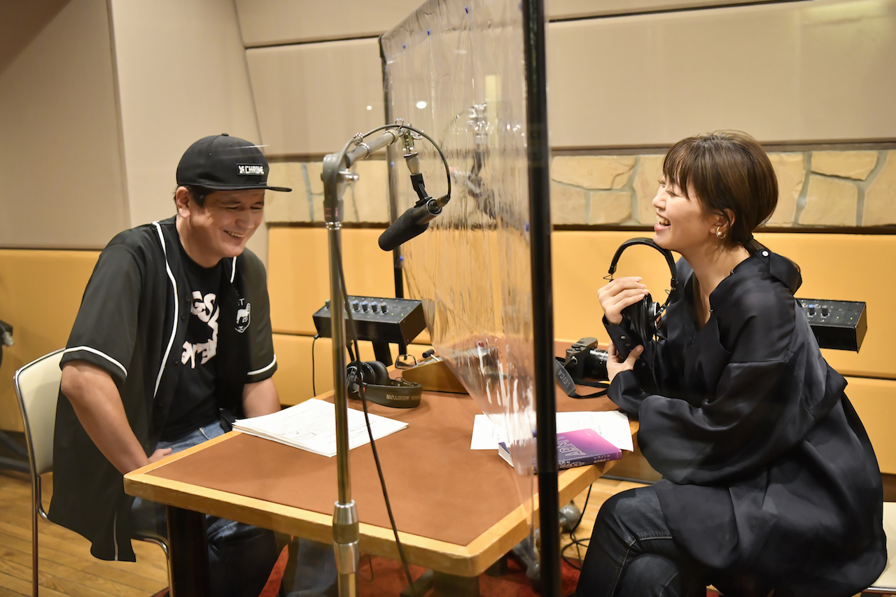 ジョージ・ウィリアムズと第三回ゲストの坂本美雨　撮影＝高田梓