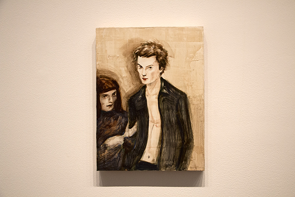 "Sid and His Mum" 板に油彩 43.2 x 30.5 cm 1994 Collection of Meredith and Bryan Verona