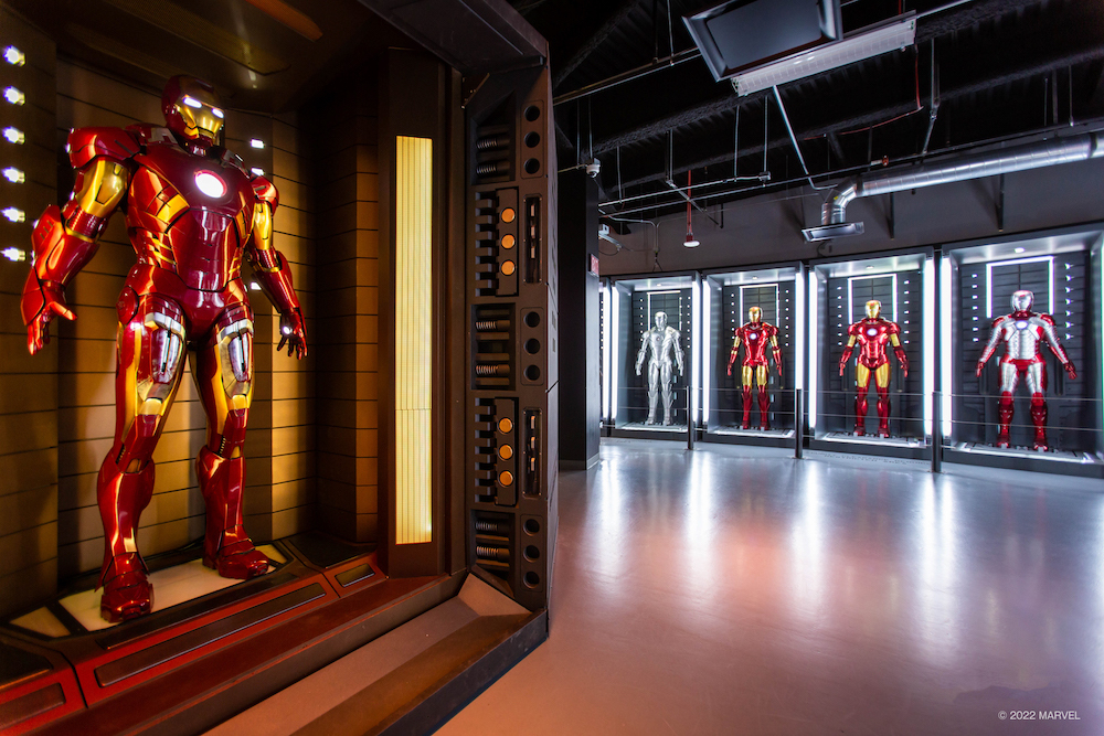 アイアンマンの歴代アーマーがずらりと展示“ホール・オブ・アーマー”