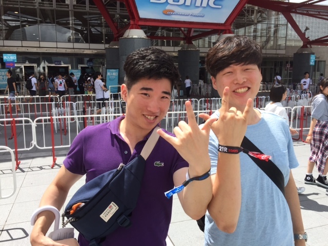 韓国から来場の二人 at SUMMER SONIC 2016